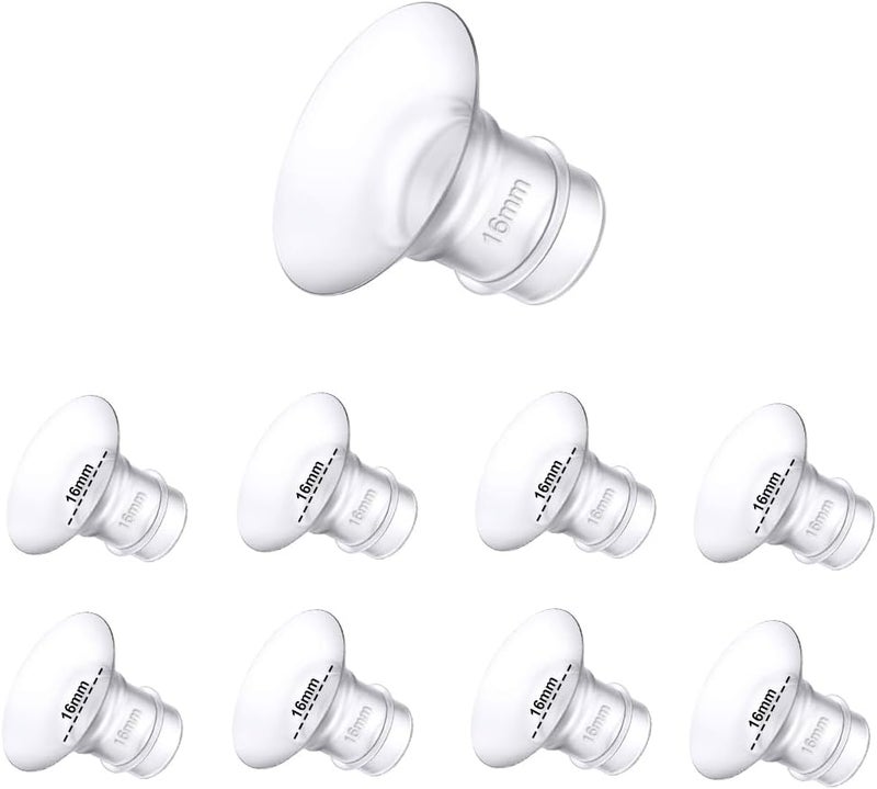 Trymall Flange Inserts for Medela,Spectra 24mm Shields/Flanges,Willow Wearable Cups Compatible with TSRETE,CPPSLEE,Momcozy S9/S12 Wearable Breast Pump (8pcs-16mm Flange Insert) - Image 1